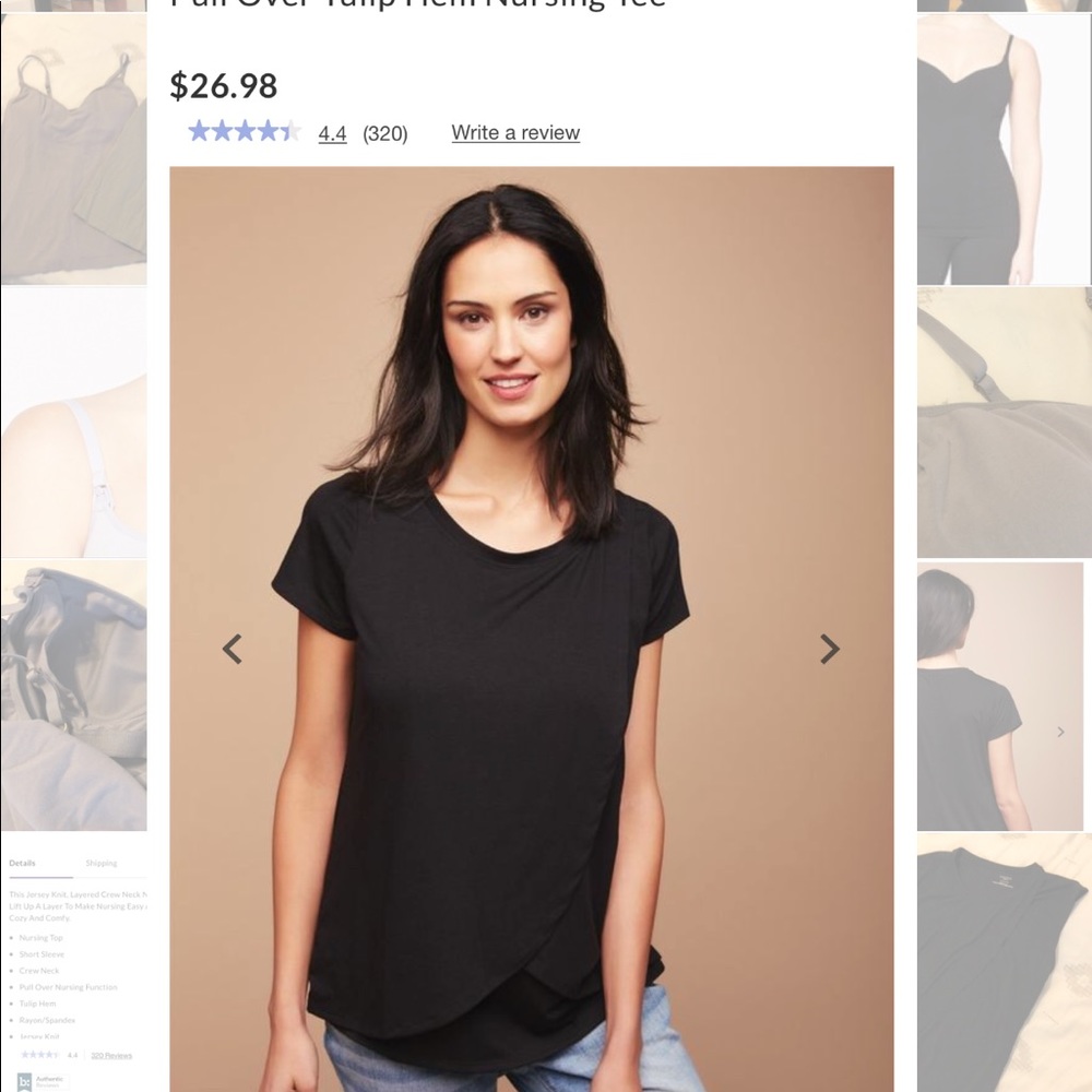 Motherhood Maternity Nursing Tank - Tulip opening